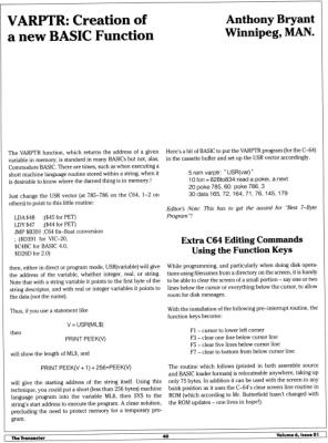 [VARPTR: Creation of a new BASIC Function (1/2)]