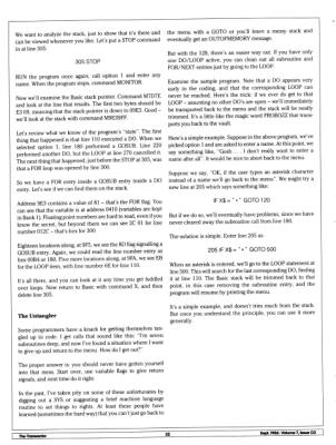 [New Loops: The Commodore 128 Basic Stack (3/3)]