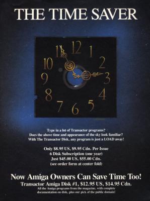 [Advertisement: The Transactor Disk]